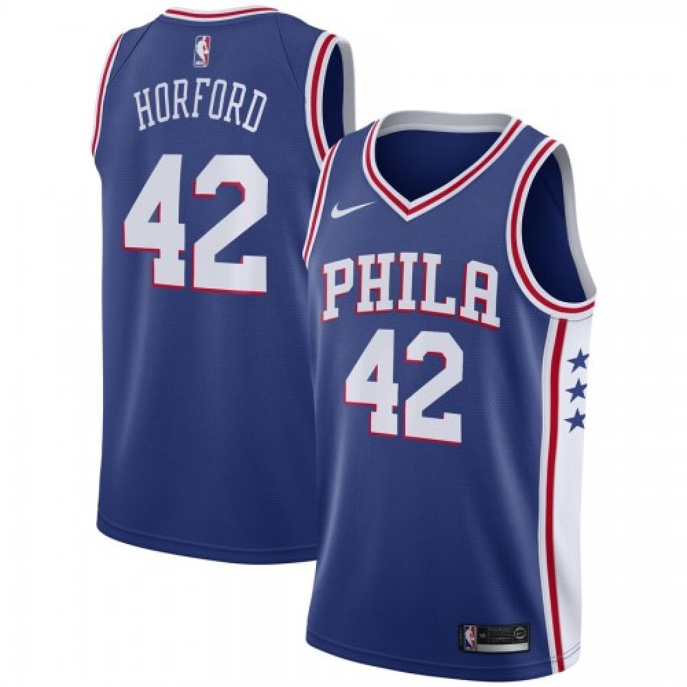 Men's Philadelphia 76ers Al Horford #42 Royal 2019/20 Swingman Jersey - Icon Edition-Pro Kit Vault | Brand New 26/27 Sports Jerseys
